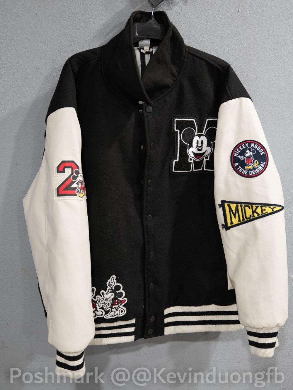 Adult Unisex Varsity Jacket : Disney® Colors: Black